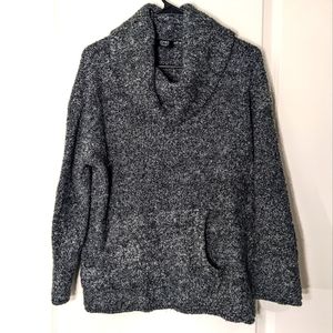 Charcoal Gray Cowl Neck Sweater